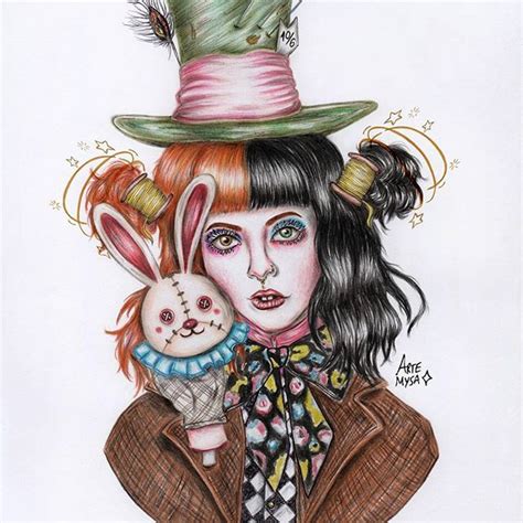 Drawing Of Melanie Martinez As The Mad Hatter By Artemysa On