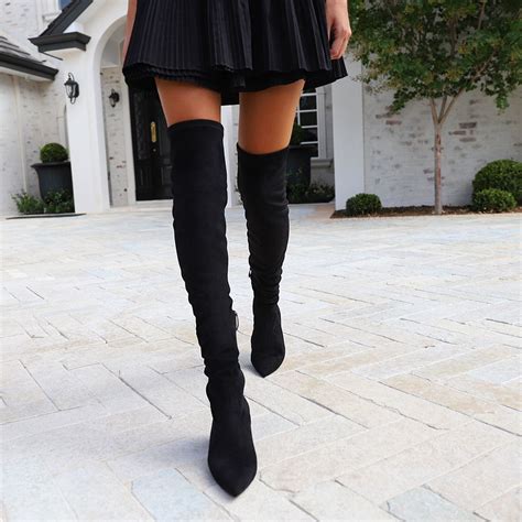 Oh My 💕bridget Over The Knee Boot In Ultra Sleek Stretch Suede🙌🙌🙌 And With A Very Sensible 6cm