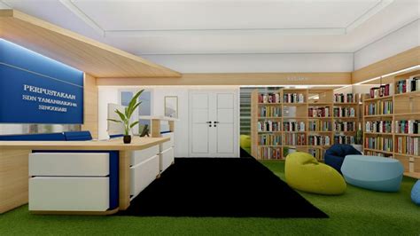 Foto Artikel Desain Interior Perpustakaan Dengan Konsep Atraktif
