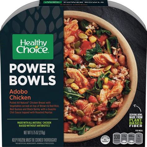 Healthy Choice Power Bowls Adobo Chicken Frozen Meals, 9 ...