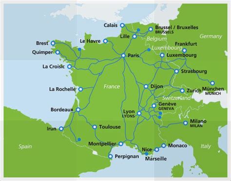 Euro Rail Timetables And Route Map