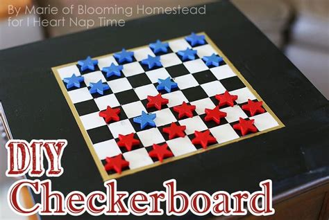 Diy Checkerboard Game The Inspiration Board Checkerboard Diy