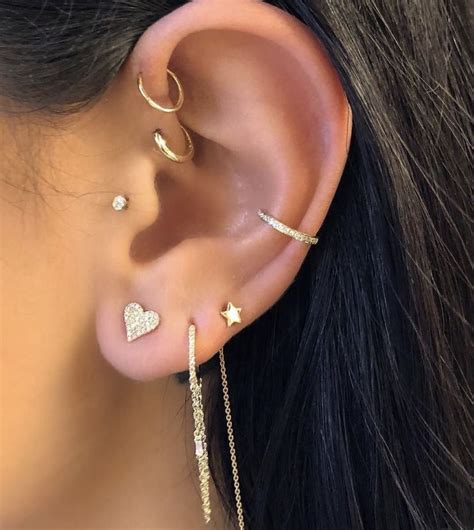 Pin By Emma On 。・°°・piercings ・°°・。 Earings Piercings Ear Piercing