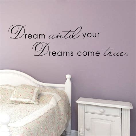 dream until your dreams come true wall quote decal in 2020 vinyl wall decal quote wall quotes