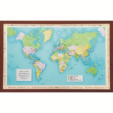Personalised World Traveller Map The T Experience
