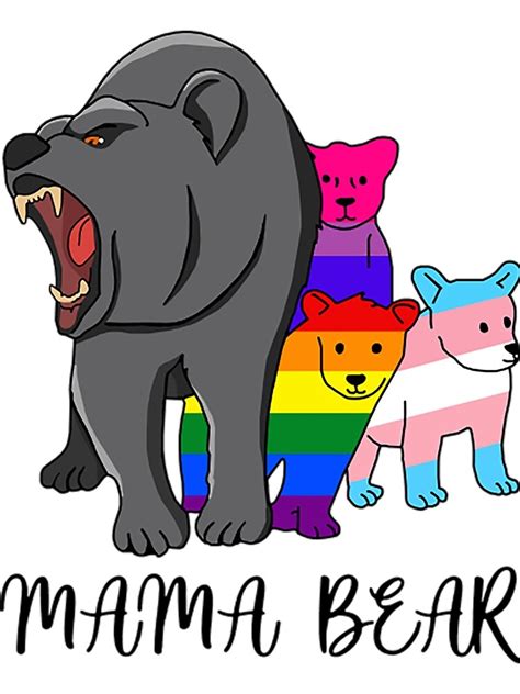 Mama Bear Bisexual Transgender Lgbtq Pride Flags Art Print For Sale