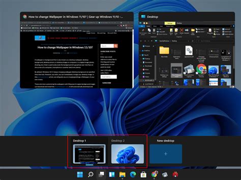 How To Set Different Wallpaper On Different Desktops On Windows 11