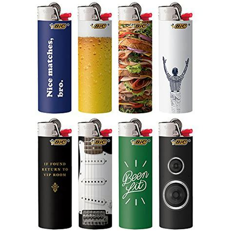 Bic Special Edition Good Vibes Series Lighters Set Of 8 Lighters