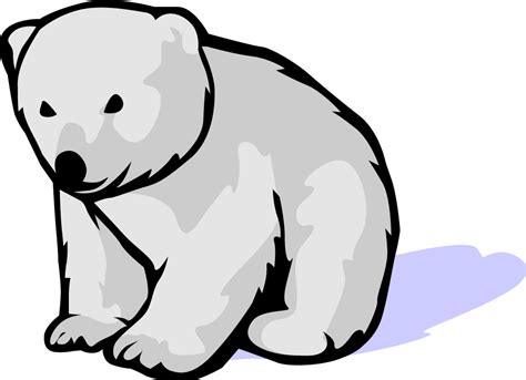 Polar Bear Paw Print Clip Art