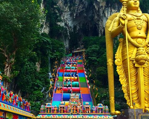 The custodian of malaysia's halal industry has called on private halal companies to take full advantage of government support for a. Batu Caves temple in Malaysia painted rainbow colors