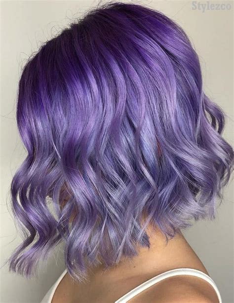 Adorable Purple Hair Color Ideas For Short Hair In 2019 Stylezco