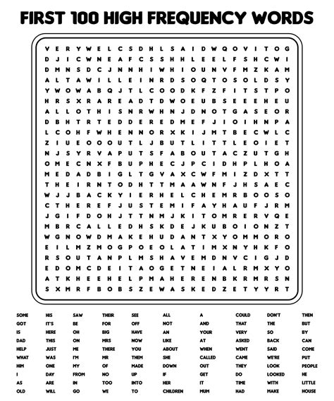 100 Word Word Search Pdf Free Printable Hard Word Search Images And