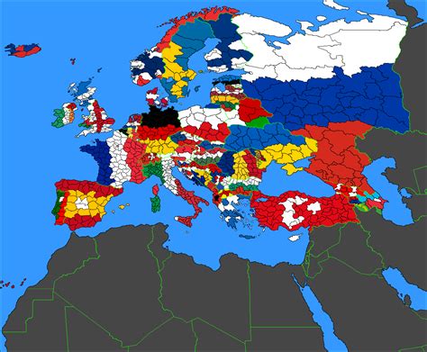 Flag Map Of Europe Colored By Political Subdivisions Vexillology
