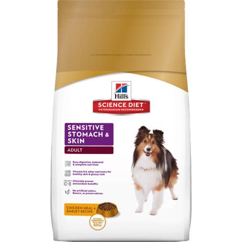 Prebiotic fiber to fuel beneficial gut bacteria & support a balanced microbiome. Hill's® Science Diet® Adult Sensitive Stomach & Skin Dog Food