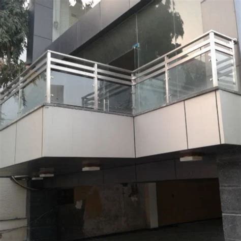 Ss Glass Balcony Railing At Rs Piece Balcony Railing In Hyderabad Id