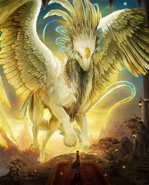 Griffin Mitolojik Yaratıklar Kürklü Sanat