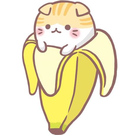 banana cat sticker cute sticker etsy