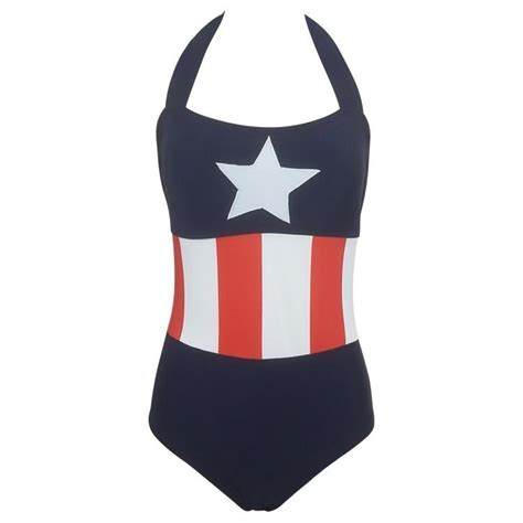 2021 One Piece Halter Padded Bandage Monokini Swimsuit Women Hot Swimwear Striped Usa Flag Stars