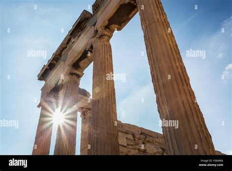 The Erechtheion An Ancient Greek Temple On The North Side Of The