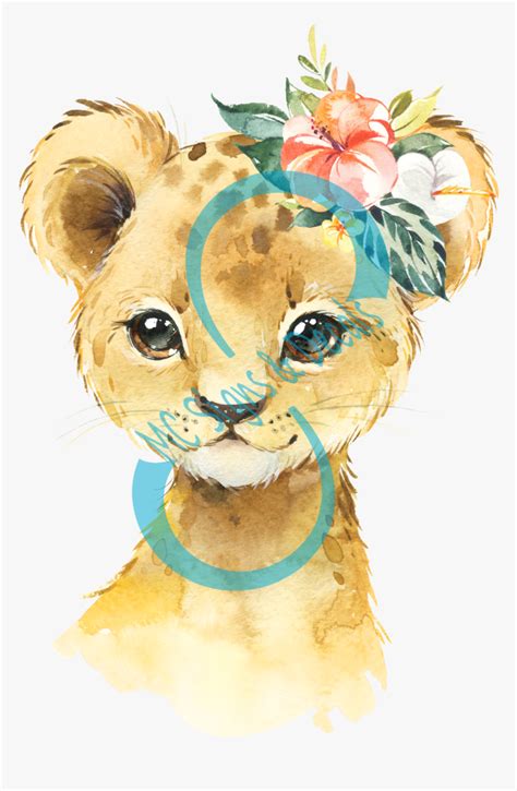 Watercolor Baby Animals Hd Png Download Kindpng