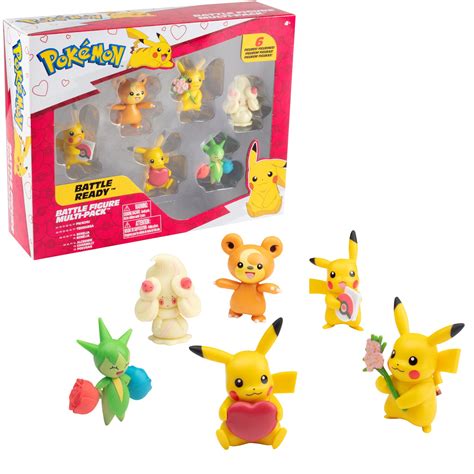 Buy Pokémon Battle Ready Figure Set Toy 6 Pieces Collectible Love