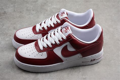 Men S Nike Air Force 1 Low Team Red White Sneakers Aq4134 600