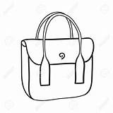 Hand Handbag Bag Purse Vector Drawing Woman Drawn Illustration Line Purses Stylish Clipart Female Royalty Getdrawings Lines Draw 123rf sketch template