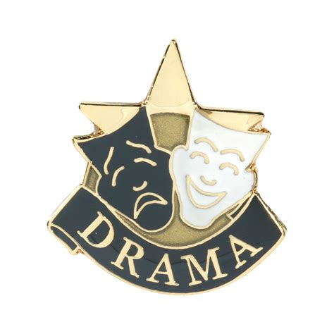 Drama Recognition Pin With Box Dinn Trophy