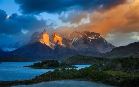 Scarica America Del Sud Ande Montagne Cile Lago Alba Patagonia