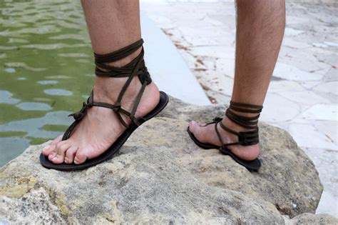 barefoot men sandals leather sandals barefoot shoes beach barefoot sparta novelty