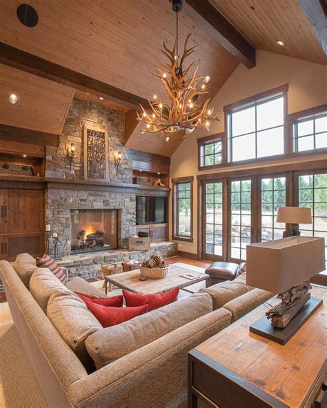34 Best Lodge Living Room Decorating Ideas In 2020 Lodge Style