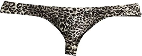 Men S Leopard Print Thong G String Underwear Men S Leopard Print Low Rise Thong Undie Sexy