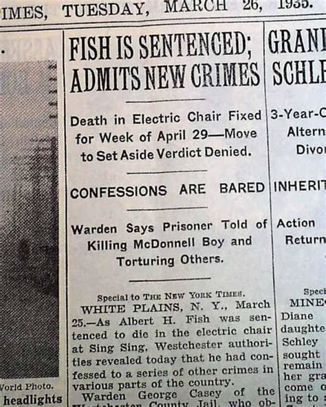 Albert Fish Serial Killer Child Rapist And Cannibal Sentenced 1936 Nyc