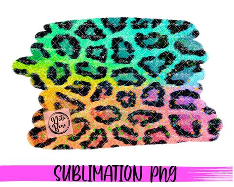 Tie Dye Leopard Print Leopard Pattern Sublimation Tie Dye Etsy