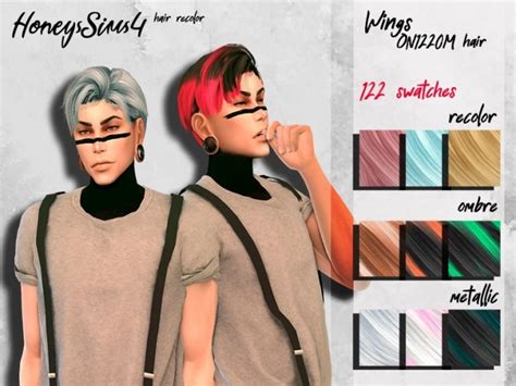 Male Hair Recolor By Honeyssims4 At Tsr Sims 4 Updates Images And