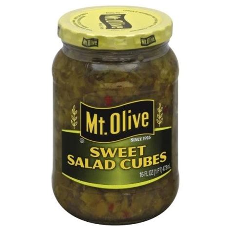 Mt Olive Pickles Sweet Salad Cubes Grocery Heart
