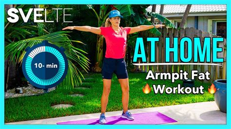 Quick And Easy At Home Armpit Fat Workout Youtube