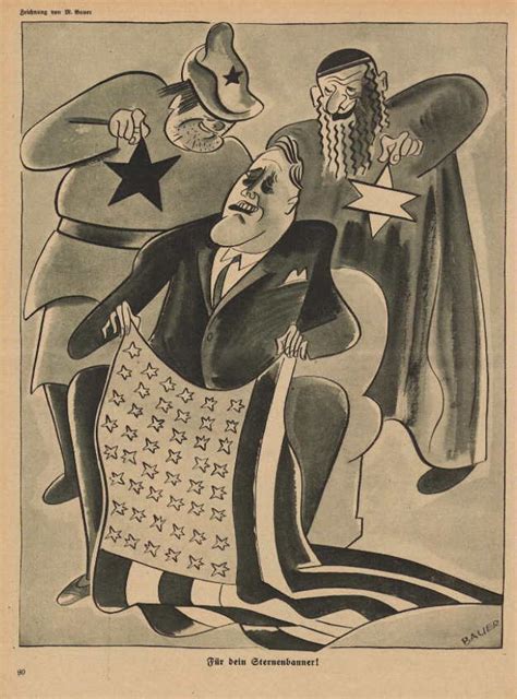 Nazi Caricatures Of Fdr