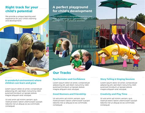 Play School Brochure Templates Throughout Play