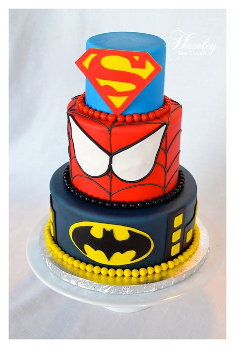 The colourful design is completely customisable to include whichever superhero is the birthday boy's favourite. Superhero - CakeCentral.com
