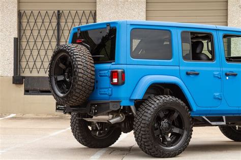 2019 Jeep Wrangler Unlimited Jl Voodoo Blue Rockstars Rigids Leather