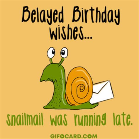 Belated Birthday Ecard