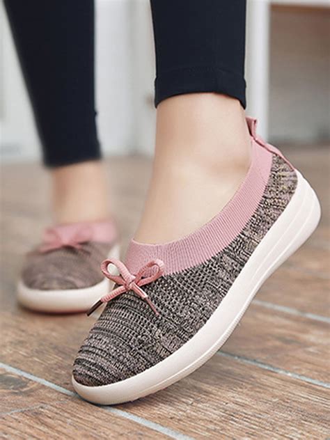 Ukap Womens Cute Comfort Loafers Slip On Flat Heel Round Toe Sneaker
