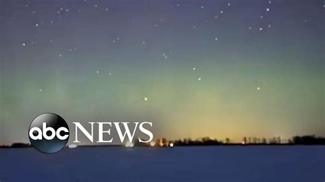 Northern Lights Ring In 2022 In North Dakota L Abc News Youtube