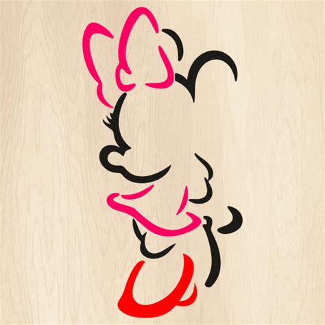 Minnie Mouse Outline Svg Minnie Mouse Png Disney Minnie Mouse