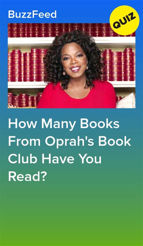 How Many Books From Oprahs Book Club Have You Read Oprahs Book Club