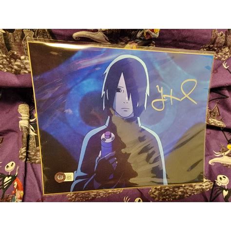 Sasuke Uchiha Autograph 8x10 Photo Signed Yuri Lowenthal Naruto Beckett Coa Posters Prints