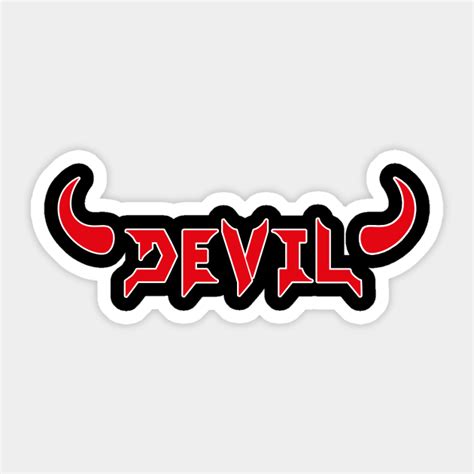 Devil Devil Sticker Teepublic