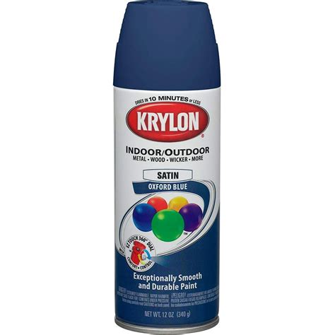 Krylon K05352307 6 Pk Oxford Blue Decorator Satin Touch Spray Paint