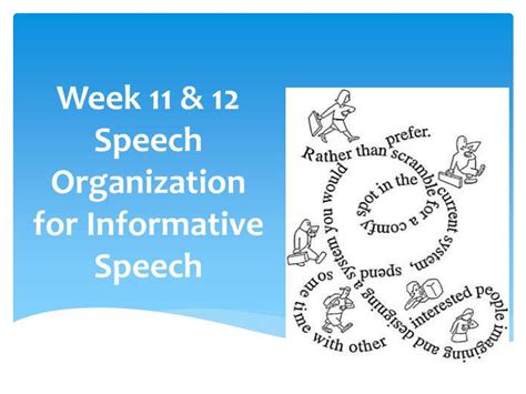 Ppt Week 11 And 12 Speech Organization For Informative Speech